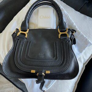 Marci Almost New in Black with Gold hardware